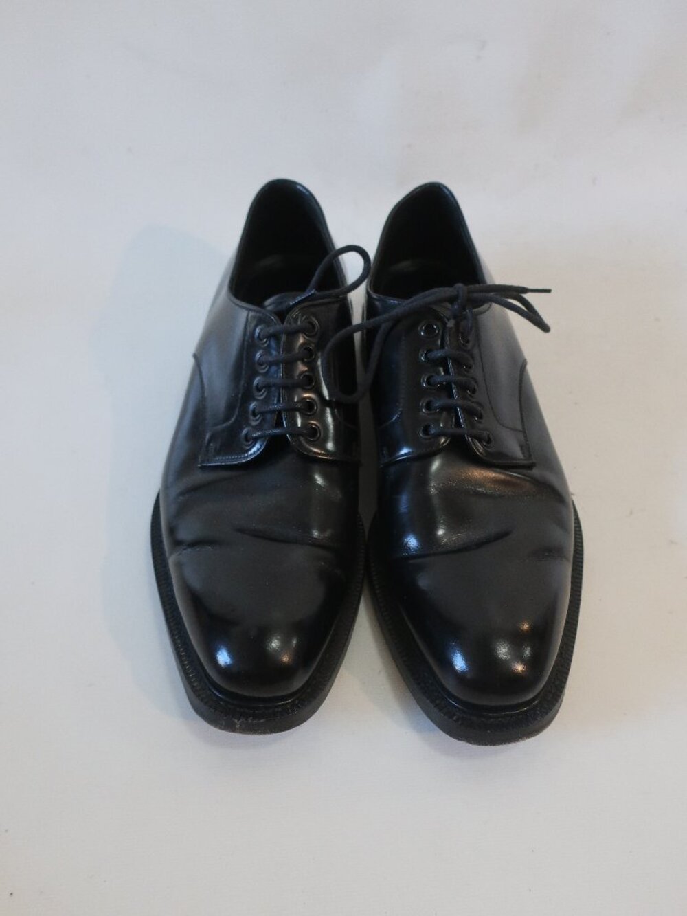 Mens Prada Black Leather Oxford Lace Up Shoes 11 - Picture 1 of 12